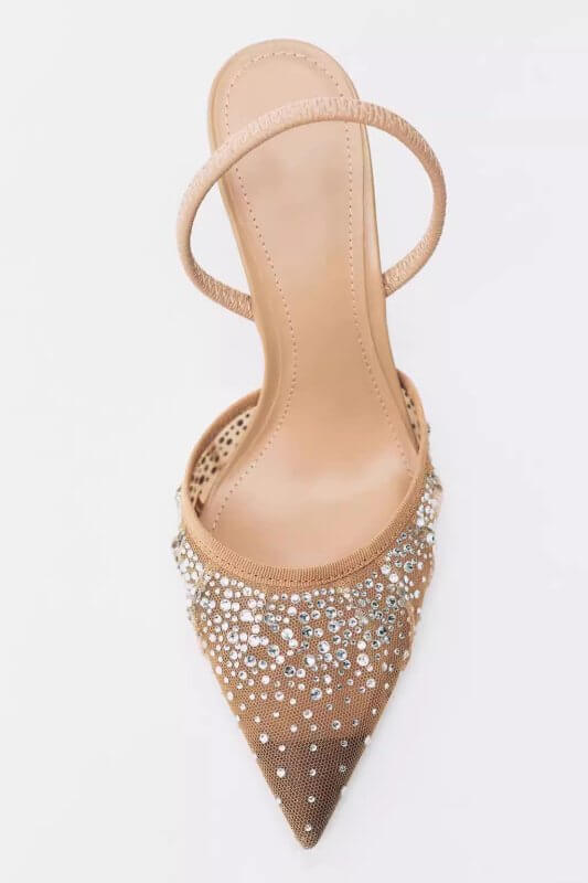 Women's Bright Mesh Fashion Classy High Heels $48.50 Dana Fashion Color: Brown 8CM Size: 35 Women's shoes Product information: Pattern: solid color Color: Brown Heel height: high heels 8CM Heel shape: stiletto heels Size: 35, 36, 37, 38, 39, 40, 41, 42 Ap