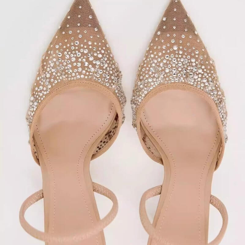 Women's Bright Mesh Fashion Classy High Heels $48.50 Dana Fashion Color: Brown 8CM Size: 35 Women's shoes Product information: Pattern: solid color Color: Brown Heel height: high heels 8CM Heel shape: stiletto heels Size: 35, 36, 37, 38, 39, 40, 41, 42 Ap