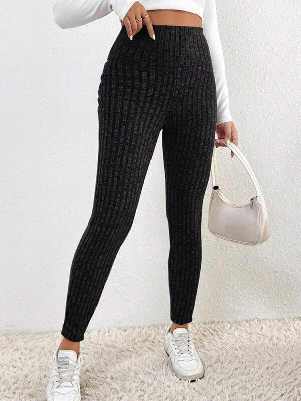 Women's Casual All-match Solid Color High Waist Tight Leggings $69.50 Dana Fashion Color: LC761454 P11 size: L Women's clothing Product information: Fabric name: Polyester Color: LC761454-P11,LC761454-P2011,LC761454-P2 Size: S,M,L,XL Function: slim fit Pa