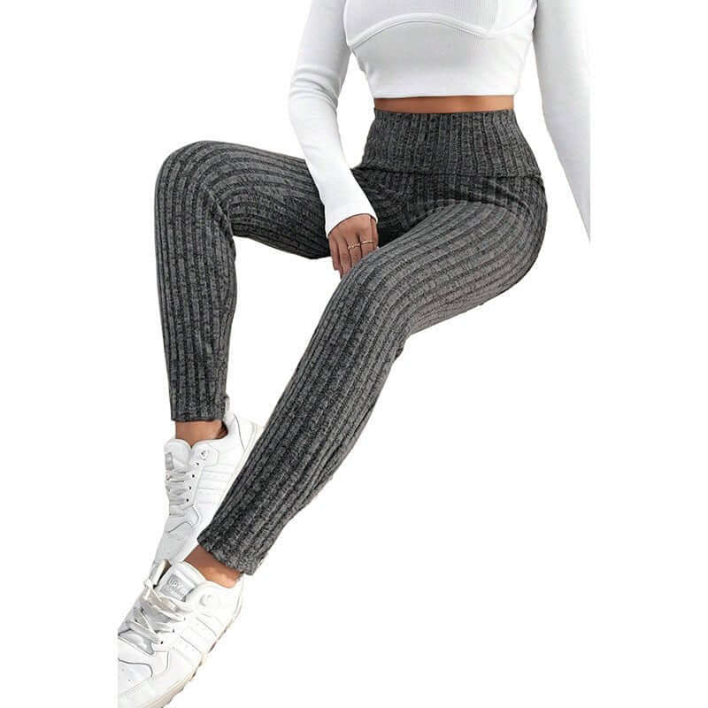 Women's Casual All-match Solid Color High Waist Tight Leggings $69.50 Dana Fashion Color: LC761454 P2011 size: L Women's clothing Product information: Fabric name: Polyester Color: LC761454-P11,LC761454-P2011,LC761454-P2 Size: S,M,L,XL Function: slim fit