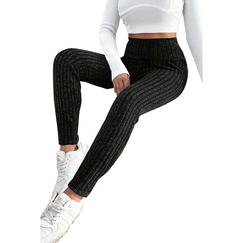Women's Casual All-match Solid Color High Waist Tight Leggings $69.50 Dana Fashion Color: LC761454 P2 size: L Women's clothing Product information: Fabric name: Polyester Color: LC761454-P11,LC761454-P2011,LC761454-P2 Size: S,M,L,XL Function: slim fit Pan