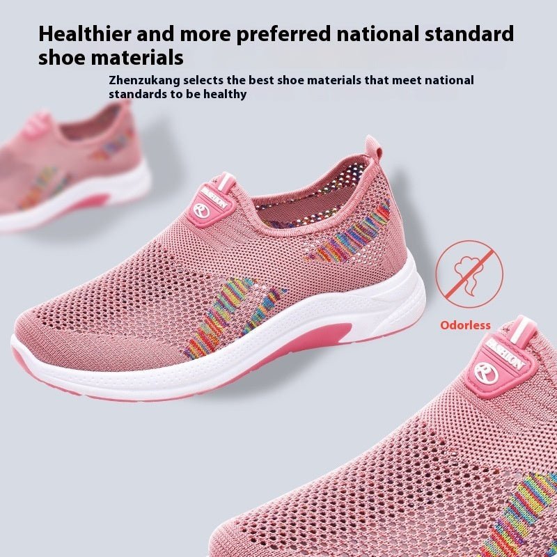 Women's Casual Breathable Fly Woven Mesh Cloth Shoes $25.50 Dana Fashion Color: Gray Size: 35 Women's shoes Product information: Pattern: Letters Applicable sports: Universal Color: N08 pink, N08 Gray Heel height: flat heel Size: 35, 36, 37, 38, 39, 40, 4
