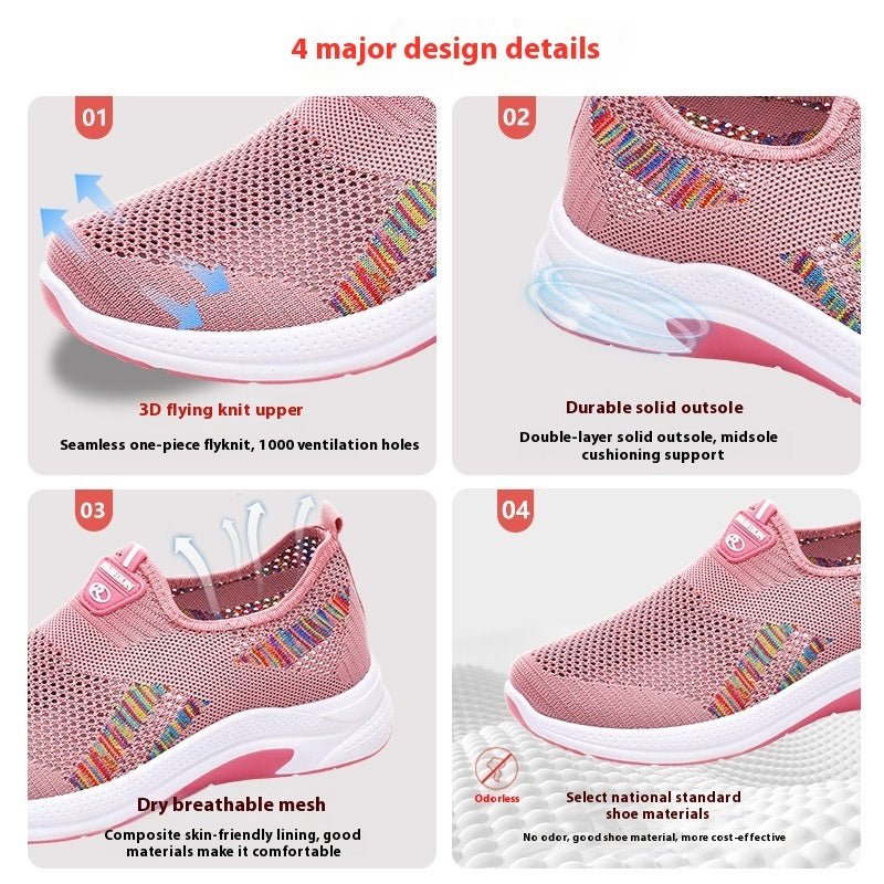 Women's Casual Breathable Fly Woven Mesh Cloth Shoes $25.50 Dana Fashion Color: Gray Size: 35 Women's shoes Product information: Pattern: Letters Applicable sports: Universal Color: N08 pink, N08 Gray Heel height: flat heel Size: 35, 36, 37, 38, 39, 40, 4