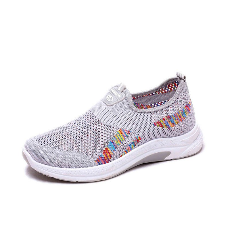 Women's Casual Breathable Fly Woven Mesh Cloth Shoes $25.50 Dana Fashion Color: Gray Size: 35 Women's shoes Product information: Pattern: Letters Applicable sports: Universal Color: N08 pink, N08 Gray Heel height: flat heel Size: 35, 36, 37, 38, 39, 40, 4