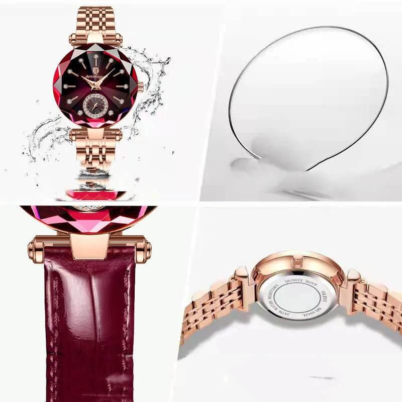 Women's Casual Fashion Waterproof Leather Strap Watch $78.04 Dana Fashion Color: Blue Women's Accessories Product information: Special features: decoration Display Type: Pointer Waterproof performance: 50m Movement type: Quartz Thickness: 6mm Dial diamete