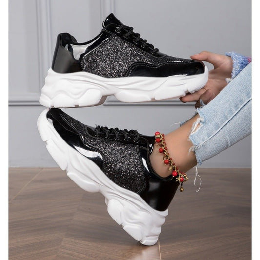Women's Casual Students' Running Shoes $47.42 Dana Fashion Color: 7786 Black Size: 35 Women's shoes Product information: Lining material: Mesh Applicable sports: Universal Color: 7787 Black, 7787 silver, 7786 Black, 7786 Silver Upper height: low top Heel