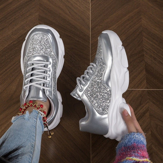 Women's Casual Students' Running Shoes $47.42 Dana Fashion Color: 7786 Black Size: 35 Women's shoes Product information: Lining material: Mesh Applicable sports: Universal Color: 7787 Black, 7787 silver, 7786 Black, 7786 Silver Upper height: low top Heel