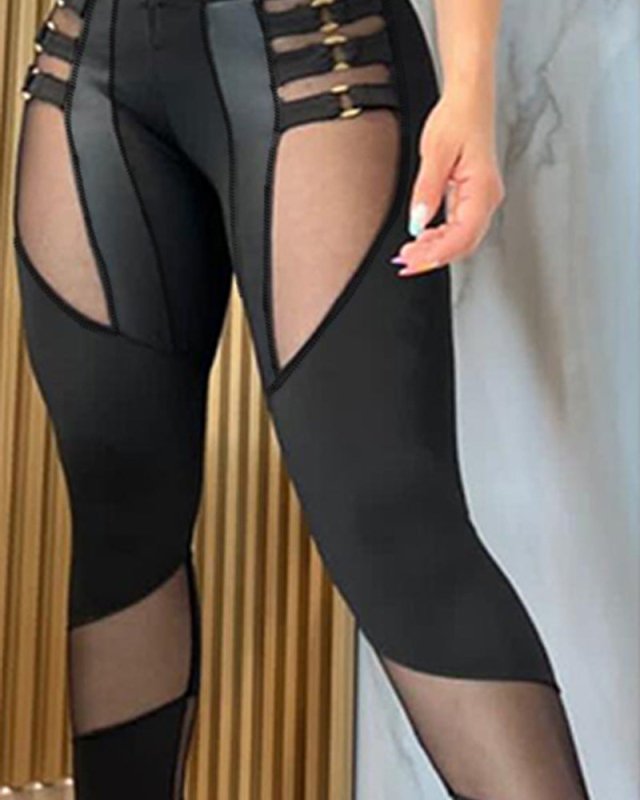 Women's Clothing Black Cut-out Stitching Trousers $52.99 Dana Fashion Color: Black Size: L Women's clothing Product information: Fabric name: cotton and linen Color: Black Main fabric composition: Cotton Pants length: trousers Size: S,M,L,XL Style type: r