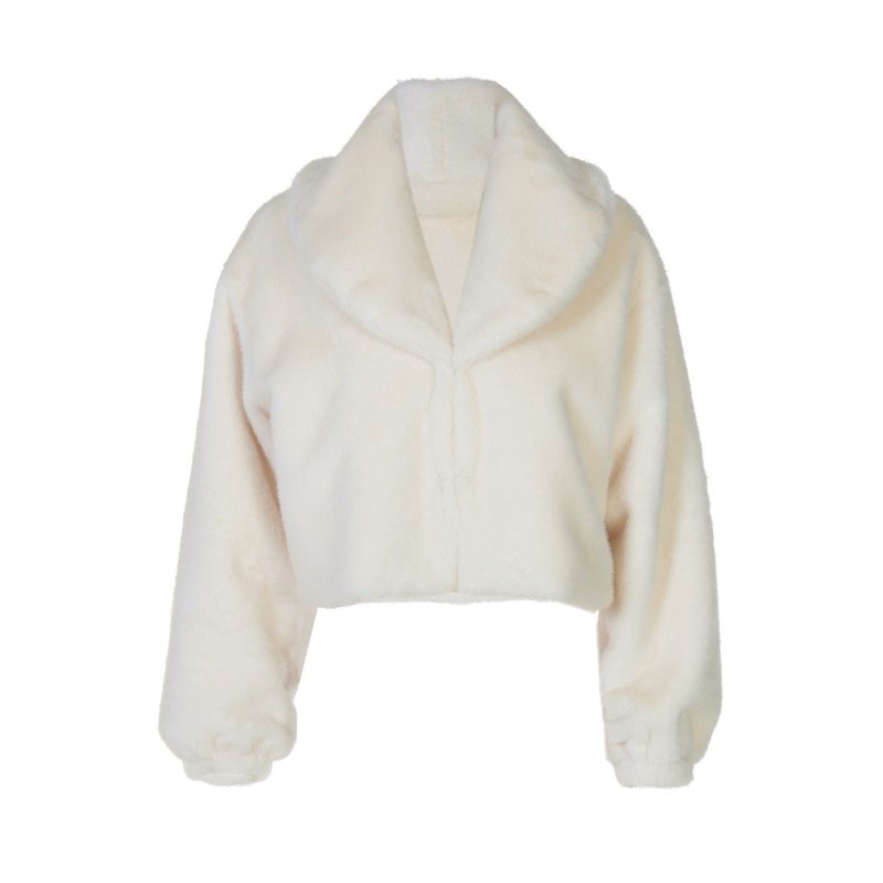 Women's Clothing Cardigan Thickened Plush Long Sleeve $55.99 Dana Fashion Color: Apricot Size: L Women's clothing Product information: Color: Apricot Size: S,M,L Version: Loose Popular elements: hide hooks Thickness: thick Sleeve type: sleeve Main fabric