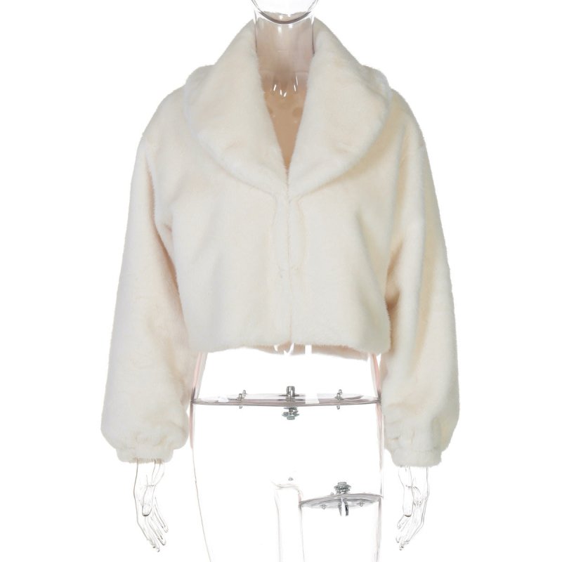 Women's Clothing Cardigan Thickened Plush Long Sleeve $55.99 Dana Fashion Color: Apricot Size: L Women's clothing Product information: Color: Apricot Size: S,M,L Version: Loose Popular elements: hide hooks Thickness: thick Sleeve type: sleeve Main fabric