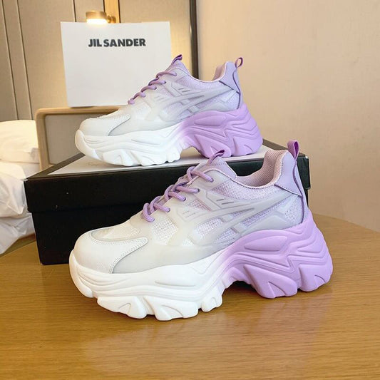 Women's Colorful Sequin Platform Shoes Lace-Up Sneakers $79.90 Dana Fashion Color: Blue pink Size: 35 Women's shoes Overview: Unique design, stylish and beautiful. Good material, comfortable feet. A variety of colors, any choice. Specification: Upper mate