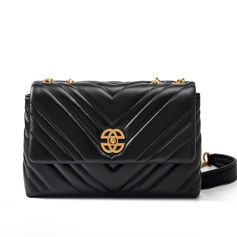 Women's Cowhide Diamond Chain Square Shoulder Messenger Bag $96.99 Dana Fashion Color: Apricot Women's Bags Product information: Lining texture: Polyester Color: Black, apricot Outer bag type: clamshell bag Leather features: first layer cowhide Hardness:
