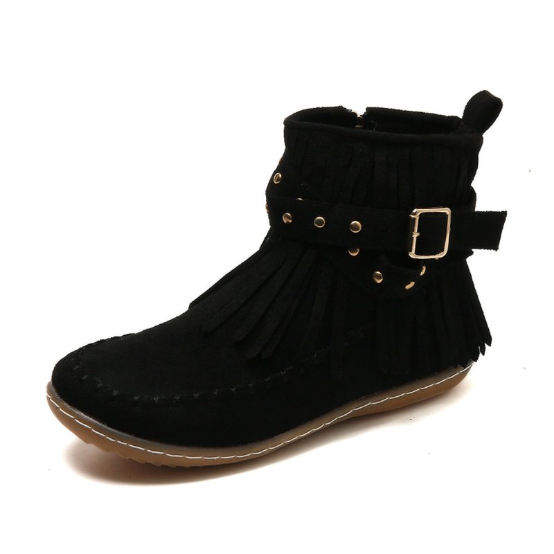 Women's Double-layer Tassel Flat Bottom Fleece-lined Boots $36.96 Dana Fashion Color: Beige Size: 36 Women's shoes Product information: Color: Black, creamy-white, dark brown Heel height: flat heel Heel shape: Wedge Size: 36,37,38,39,40,41,42,43 Sole mate
