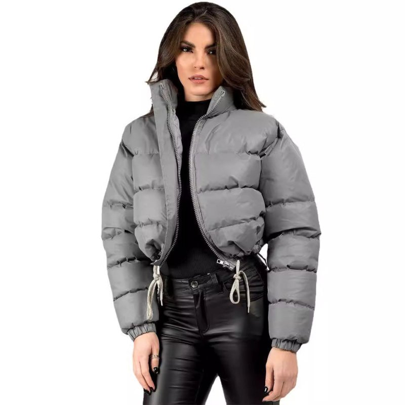 Women's Down Jacket $59.50 Dana Fashion Color: Army Green Size: L Women's clothing Product information: Thickness: medium Fabric name: Polyester Fiber Color: black, silver gray, red, green, wine red, Army Green, white, brown, khaki, pink, gray side seam p