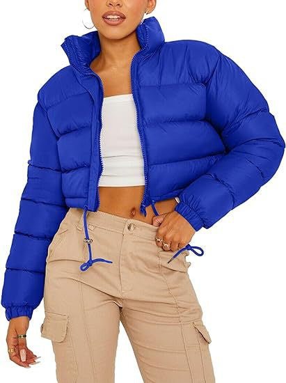 Women's Down Jacket $59.50 Dana Fashion Color: Blue Side Seam Plus Pocket Size: L Women's clothing Product information: Thickness: medium Fabric name: Polyester Fiber Color: black, silver gray, red, green, wine red, Army Green, white, brown, khaki, pink,