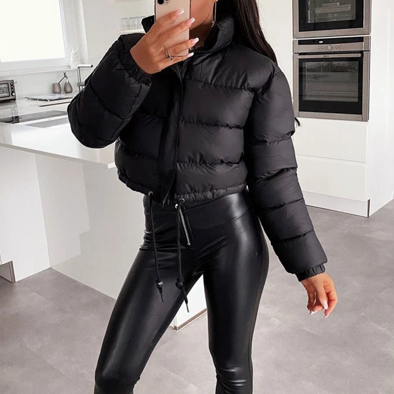 Women's Down Jacket $59.50 Dana Fashion Color: Black Size: L Women's clothing Product information: Thickness: medium Fabric name: Polyester Fiber Color: black, silver gray, red, green, wine red, Army Green, white, brown, khaki, pink, gray side seam plus p