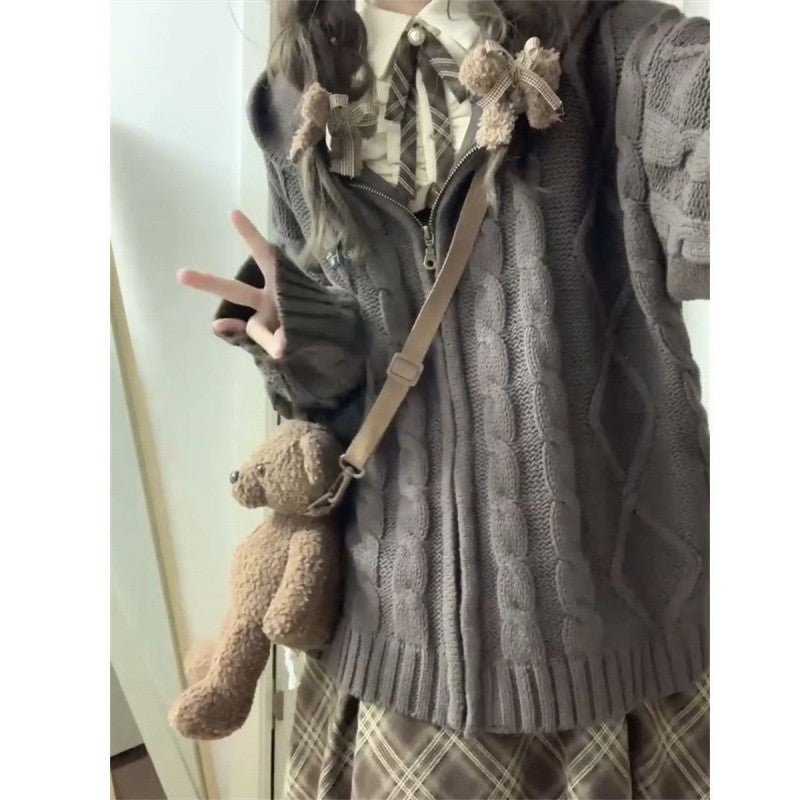 Women's Dress Sweater Coat Two-piece Set $39.99 Dana Fashion Style: Coat Size: 2XL Women's clothing Product information: Fabric name: acrylic Color: dress and coat two-piece set, dress, cardigan Size: S,M,L,XL,2XL Applicable Gender: Female Skirt length: l