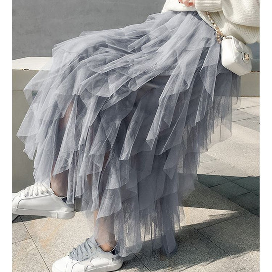 Women's Easy Matching Mesh Stitching Skirt $38.95 Dana Fashion Color: Apricot Size: Average Size Women's clothing Product information: Pattern: solid color Skirt type: Dress Color: white, gray, black, pink, apricot, royal blue, rose red, khaki, brown, lig