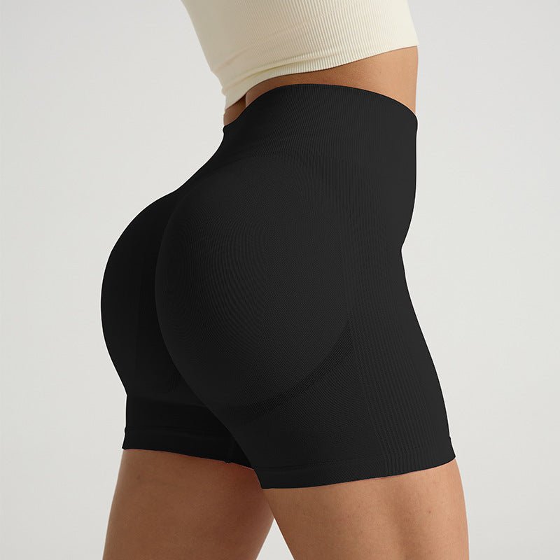 Women's European And American Skinny Yoga Pants $18.32 Dana Fashion Size: L Color: Black Women's clothing Product information: Color: green, wine red, pink, black Fabric: Nylon Pants length: Shorts Size: S,M,L Function: abdominal contraction and ventilati