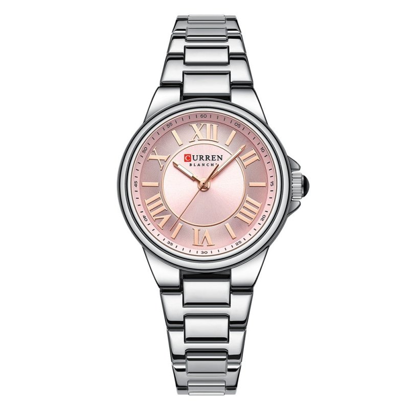 Women's Fashion Clock Steel Belt Watch $40.00 Dana Fashion Color: White Shell Pink Women's Accessories Product information: Color: white shell White, white shell pink, rose shell white, gold shell white, rose shell blue Thickness: 9mm Applicable people: F