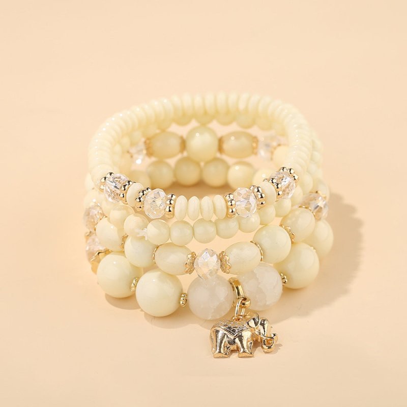 Women's Fashion Elephant Pendant Crystal Bracelet $17.00 Dana Fashion Color: B0253 Beige Women's Accessories Product information: Treatment Process: Electroplating Color: B0253-beige,B0253-dark mixed, B0253-coffee,B0253-yellow,B0253-Blue Black, B0253-new
