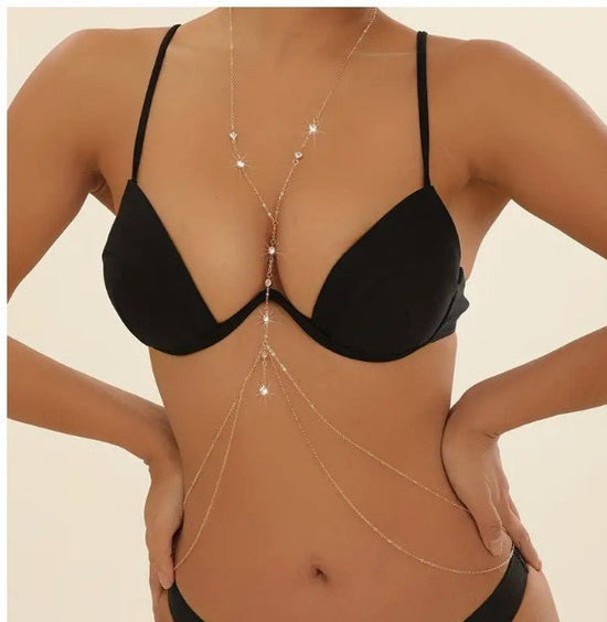 Women's Fashion Exquisite Double-layer Simplicity Pendant Waist Chain $9.37 Dana Fashion Color: Gold Rhinestone Waist Chain Women's Accessories Product information: Color: crystal waist chain, short double-sided diamond waist chain, long double-sided diam