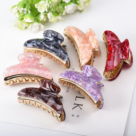 Women's Fashion Large Acrylic Barrettes $9.00 Dana Fashion Color: Cloud Color Powder Purity: Bulk Women's Accessories Product information: Treatment Process: baking varnish Color: Cloud Purple, cloud gray, cloud orange, cloud pink, little orange, little c