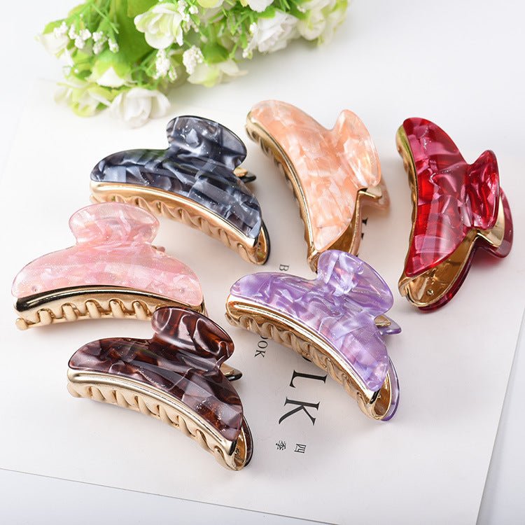 Women's Fashion Large Acrylic Barrettes $9.00 Dana Fashion Color: Cloud Color Powder Purity: Bulk Women's Accessories Product information: Treatment Process: baking varnish Color: Cloud Purple, cloud gray, cloud orange, cloud pink, little orange, little c