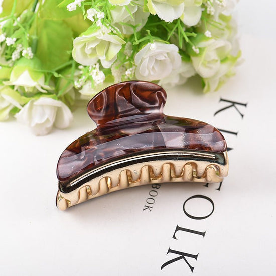 Women's Fashion Large Acrylic Barrettes $9.00 Dana Fashion Color: Little Coffee Purity: Bulk Women's Accessories Product information: Treatment Process: baking varnish Color: Cloud Purple, cloud gray, cloud orange, cloud pink, little orange, little coffee