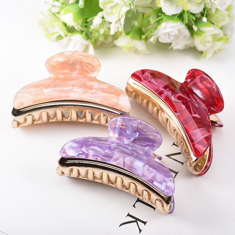 Women's Fashion Large Acrylic Barrettes $9.00 Dana Fashion Color: Cloud Color Powder Purity: Bulk Women's Accessories Product information: Treatment Process: baking varnish Color: Cloud Purple, cloud gray, cloud orange, cloud pink, little orange, little c