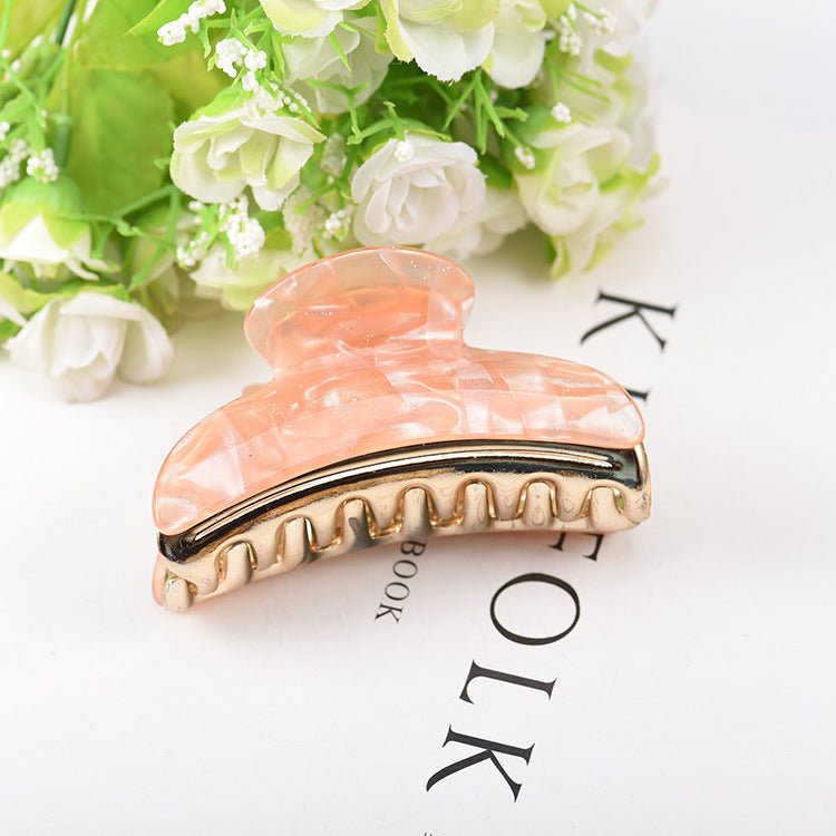 Women's Fashion Large Acrylic Barrettes $9.00 Dana Fashion Color: Little Orange Purity: Bulk Women's Accessories Product information: Treatment Process: baking varnish Color: Cloud Purple, cloud gray, cloud orange, cloud pink, little orange, little coffee