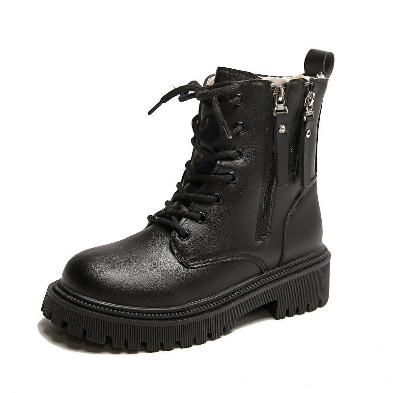Women's Fashion Leisure Warm Ankle Boots $50.32 Dana Fashion Color: Black Size: 35 Women's shoes ข้อมูลผลิตภัณฑ์: ลวดลาย: สีพื้น สี : ซับในสีเบจชั้นเดียว ซับในสีดำชั้นเดียว ซับในผ้าฝ้ายสีเบจ ซับในผ้าฝ้ายสีดำ ขนาด: 35, 36, 37, 38, 39, 40, 41, 42 รูปทรงปลาย