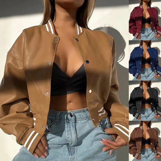 Women's Fashion Motorcycle Fashion PU Leather CoatDana FashionDana FashionWomen's Fashion Motorcycle Fashion PU Leather Coat