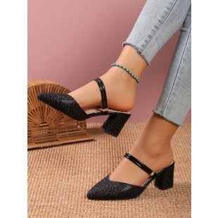 Women's Fashion New High Heel Sandals $35.50 Dana Fashion Color: Black Size: 35 Women's shoes Product information: Color: black, gold, silver Upper material: PU Size: 35.36, 37.38, 39.40, 41.42 Category: High Heels Style: European and American Packing lis