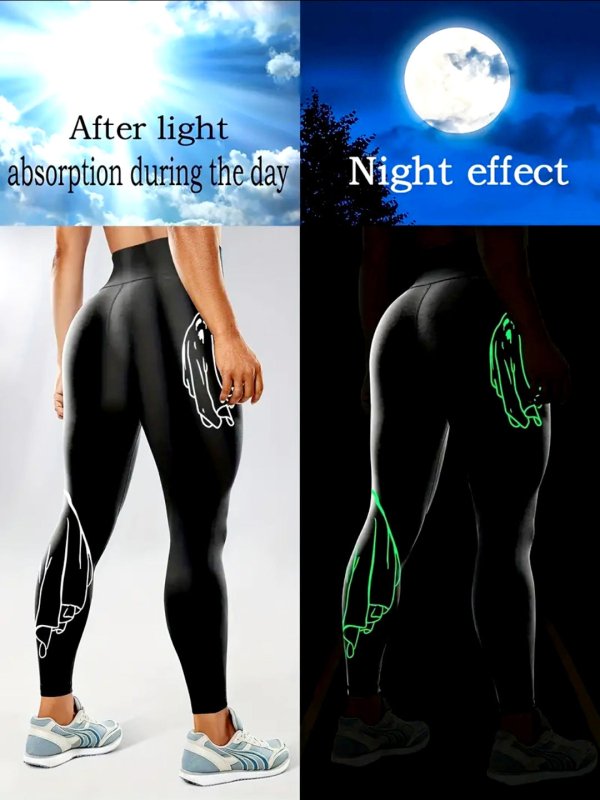 Women's Fashion New Luminous Yoga Pants $25.99 Dana Fashion Color: BSTM0041 Luminous Ghost Size: L Women's clothing معلومات المنتج: الرياضات المناسبة: اليوجا والجري واللياقة البدنية وركوب الدراجات والتنس والمشي لمسافات طويلة والتسلق اسم القماش: مزيج من ال