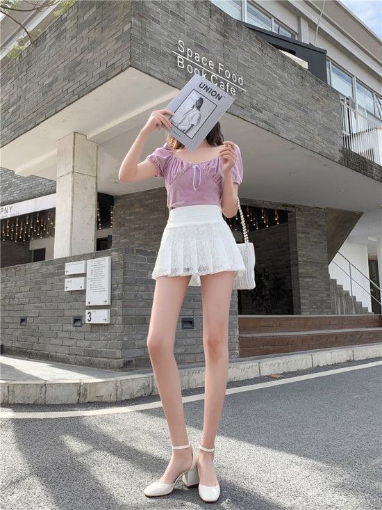 Women's Fashion New Super Short Mini Skirts $30.00 Dana Fashion Color: Black anti glare Size: L Women's clothing Product information: Pattern: plain Main fabric composition: Chlorine fiber (chlorine) Popular elements: lace, folds, hollow, gauze Color: whi