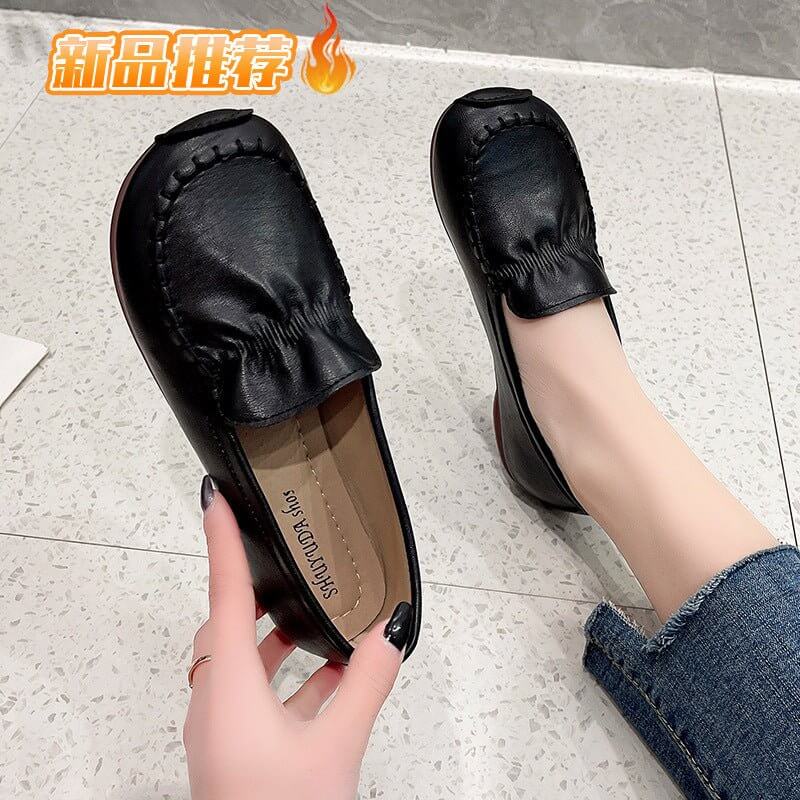 Women's Fashion Shoes Casual All-matching $35.90 Dana Fashion Color: Black size: 35 Women's shoes Product information: Pattern: solid color Color: black, khaki, beige, brown Size: 35, 36, 37, 38, 39, 40 Shoe Upper material: artificial pu Applicable Gender