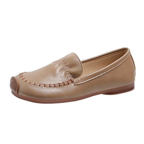 Women's Fashion Shoes Casual All-matching $35.90 Dana Fashion Color: Beige size: 35 Women's shoes Product information: Pattern: solid color Color: black, khaki, beige, brown Size: 35, 36, 37, 38, 39, 40 Shoe Upper material: artificial pu Applicable Gender