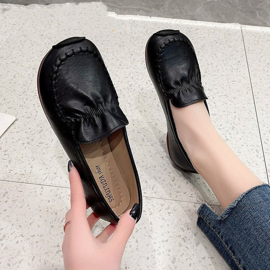 Women's Fashion Shoes Casual All-matching $35.90 Dana Fashion Color: Beige size: 35 Women's shoes Product information: Pattern: solid color Color: black, khaki, beige, brown Size: 35, 36, 37, 38, 39, 40 Shoe Upper material: artificial pu Applicable Gender