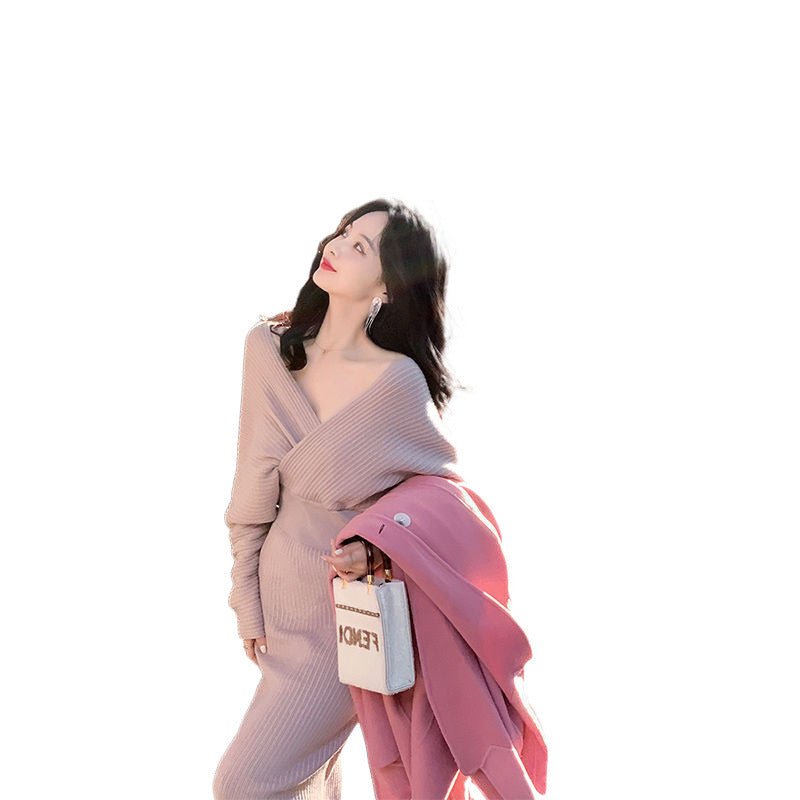 Women's Fashion Slim French Waist Dress $52.37 Dana Fashion Color: Beige Size: 2XL Women's clothing Product information: Pattern: solid color Color: Brown, Milky White, deciduous brown, black Size: S ,M,L,XL,2XL,3XL,4XL Fabric name: Wool blend Skirt Categ
