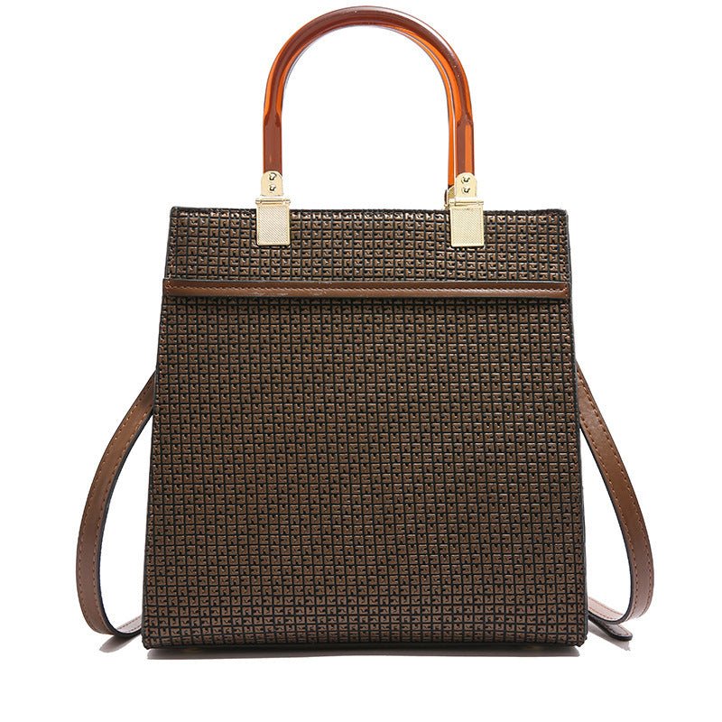 Women's Fashion Stone Pattern Handbag $39.50 Dana Fashion Color: Coffee Women's Bags Product information: Color: white, black, orange, blue, brown, brown Hardness: soft Material: PU Suitcase shape: square vertical model Bag internal structure: zipper chan