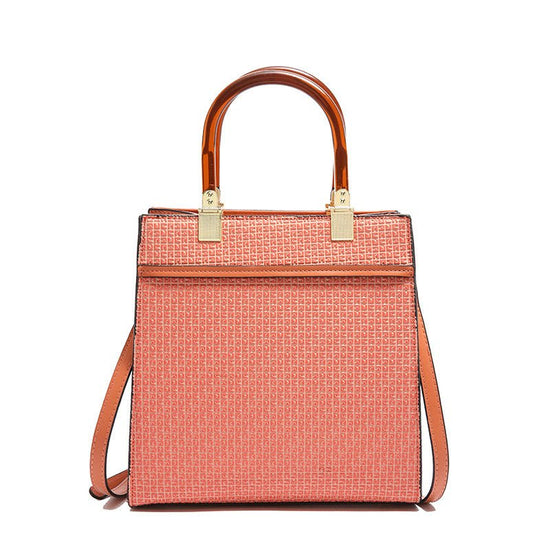 Women's Fashion Stone Pattern Handbag $39.50 Dana Fashion Color: Orange Women's Bags Product information: Color: white, black, orange, blue, brown, brown Hardness: soft Material: PU Suitcase shape: square vertical model Bag internal structure: zipper chan