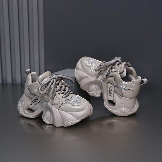 Women's Fashionable All-Match Platform Sports Casual Shoes $89.99 Dana Fashion Color: Starry Sky Gray Size: 35 Women's shoes Product information: Color: Starry Sky Gray Heel height: low heel (1-3CM) Size: 35, 36, 37, 38, 39, 40 Cutting depth: Middle mouth