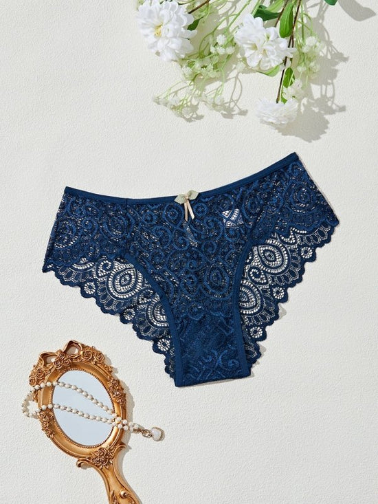 Women's Fashionable And Comfortable Breathable Traceless Briefs $25.99 Dana Fashion Color: Dark Blue Size: L Women's clothing معلومات المنتج: النمط: لون سادة، زهور النسيج: حياكة اسم القماش: دانتيل اللون: أسود، أبيض، بني كاميو، أخضر غامق، أحمر نبيذي، أحمر