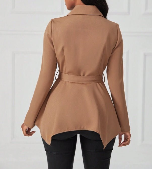 Women's Fashionable Clothing $95.99 Dana Fashion Colour: Khaki Size: L Women's clothing الكمية في العبوة: قطعة واحدة طول الأكمام: طويل بدون أكمام الموسم: الربيع والخريف الطراز: غير رسمي الشكل: مناسب مطاط: خفيف الوزن تعليمات العناية: غير قابل للتنظيف الجاف