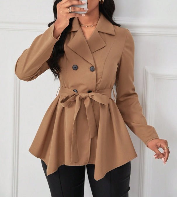 Women's Fashionable Clothing $95.99 Dana Fashion Colour: Khaki Size: L Women's clothing الكمية في العبوة: قطعة واحدة طول الأكمام: طويل بدون أكمام الموسم: الربيع والخريف الطراز: غير رسمي الشكل: مناسب مطاط: خفيف الوزن تعليمات العناية: غير قابل للتنظيف الجاف