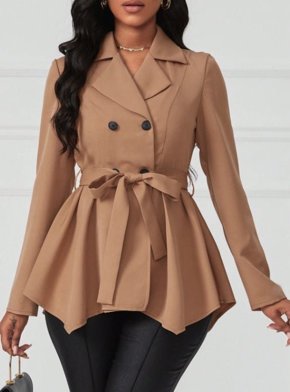 Women's Fashionable Clothing $95.99 Dana Fashion Colour: Khaki Size: L Women's clothing الكمية في العبوة: قطعة واحدة طول الأكمام: طويل بدون أكمام الموسم: الربيع والخريف الطراز: غير رسمي الشكل: مناسب مطاط: خفيف الوزن تعليمات العناية: غير قابل للتنظيف الجاف