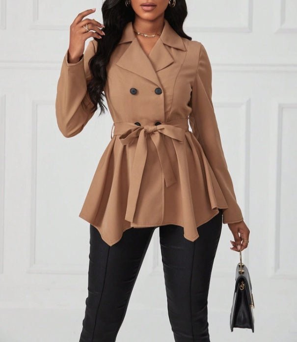 Women's Fashionable Clothing $95.99 Dana Fashion Colour: Khaki Size: L Women's clothing الكمية في العبوة: قطعة واحدة طول الأكمام: طويل بدون أكمام الموسم: الربيع والخريف الطراز: غير رسمي الشكل: مناسب مطاط: خفيف الوزن تعليمات العناية: غير قابل للتنظيف الجاف