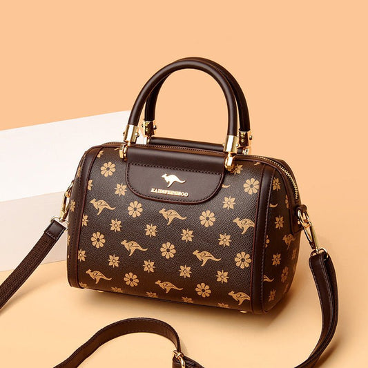 Women's Fashionable Printed Shoulder Bag $79.50 Dana Fashion Color: Diamond Plaid With Brown Women's Bags Product information: Lining texture: Polyester Applicable scenario: Daily matching Color: petals and Brown, petals and wine red, petals and khaki, rh