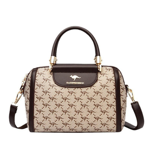 Women's Fashionable Printed Shoulder Bag $79.50 Dana Fashion Color: Diamond Plaid With Brown Women's Bags Product information: Lining texture: Polyester Applicable scenario: Daily matching Color: petals and Brown, petals and wine red, petals and khaki, rh